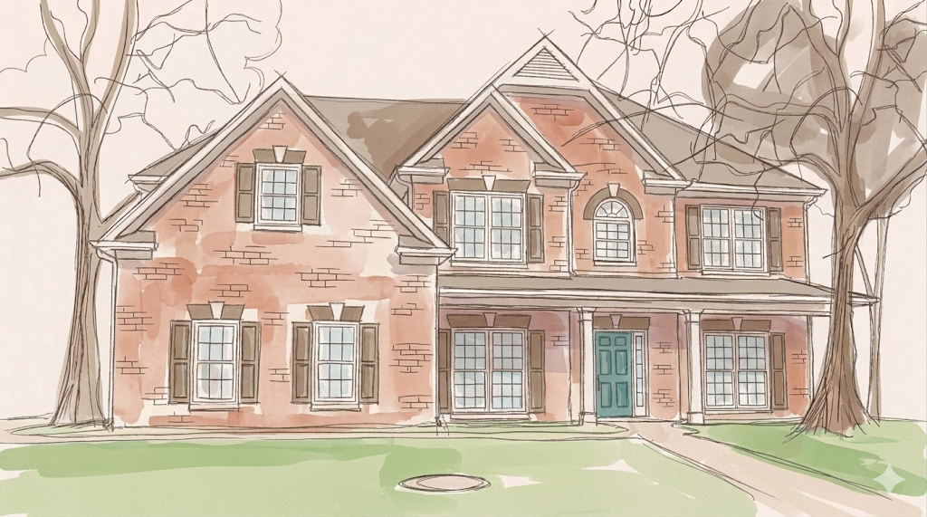 Illustrated house